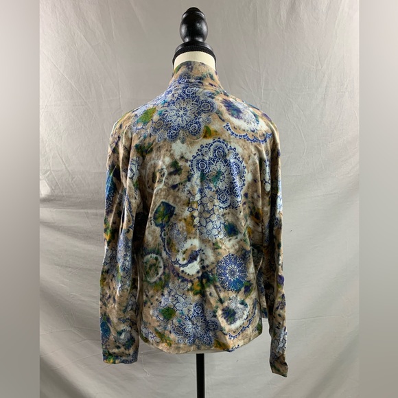 Beaded Floral Knit Top and Matching Sweater - Picture 4 of 7